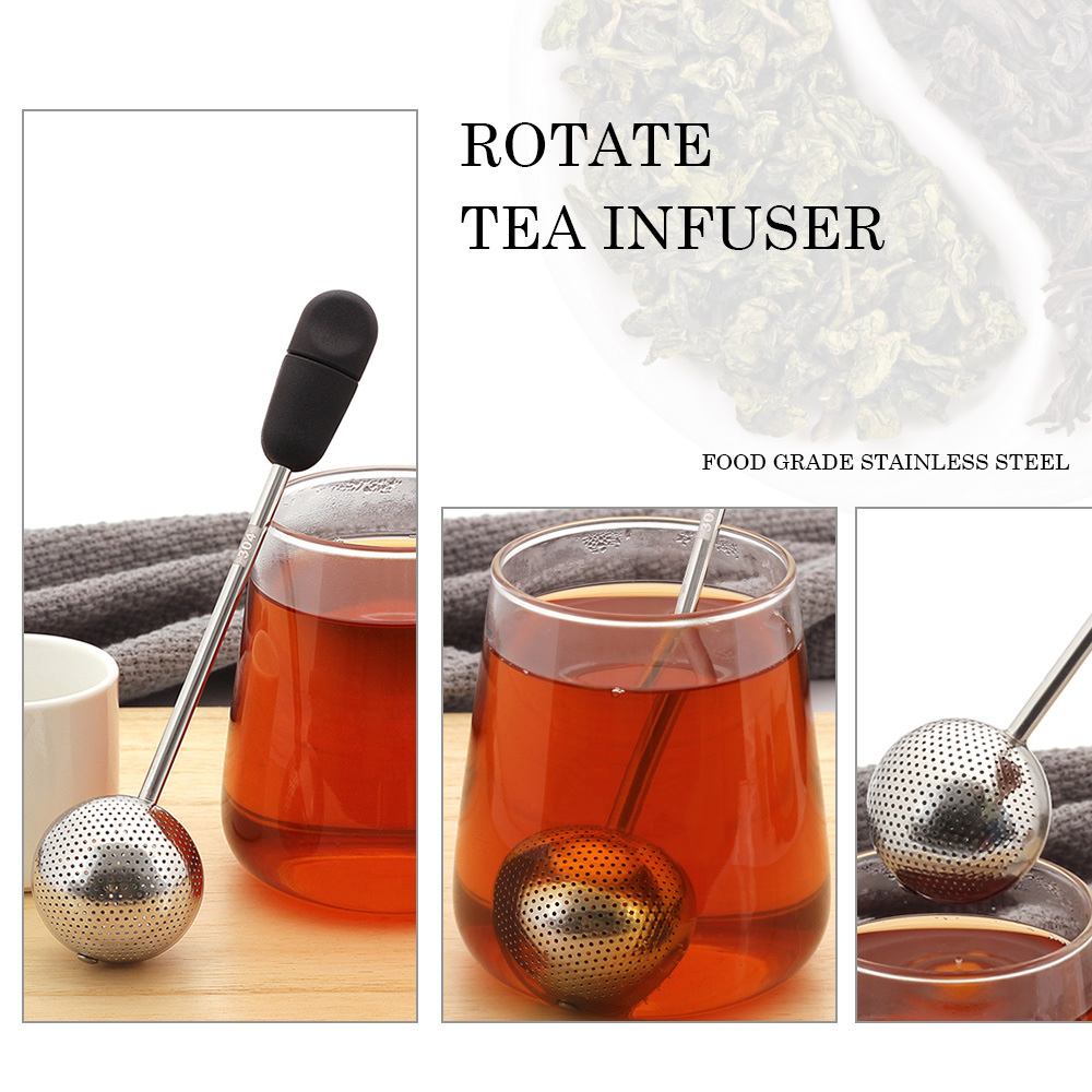 Loose Leaf Tea Infuser - Reusable 360 Rotation Tea Accessories Teaware