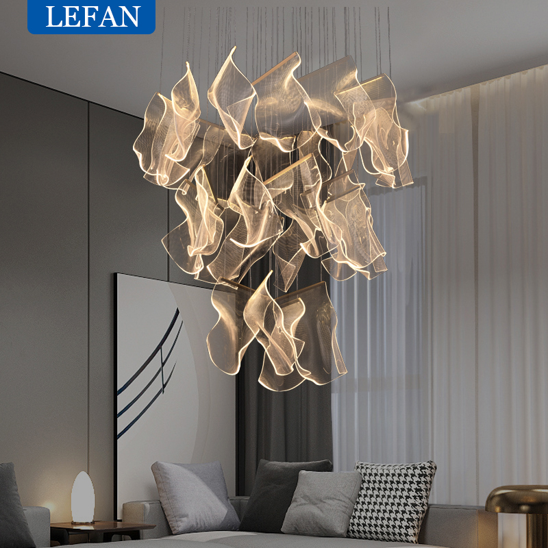 Sustainable Living Guide - Light Guide LED Modern Chandelier living