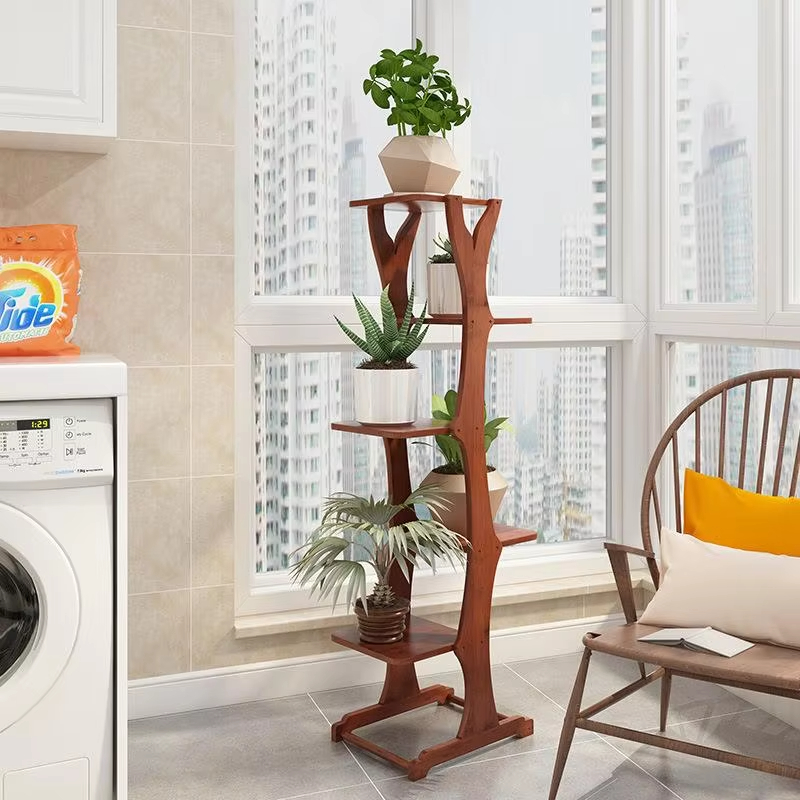 Sustainable Living Is - Bamboo Plant Stand Modern Style Living