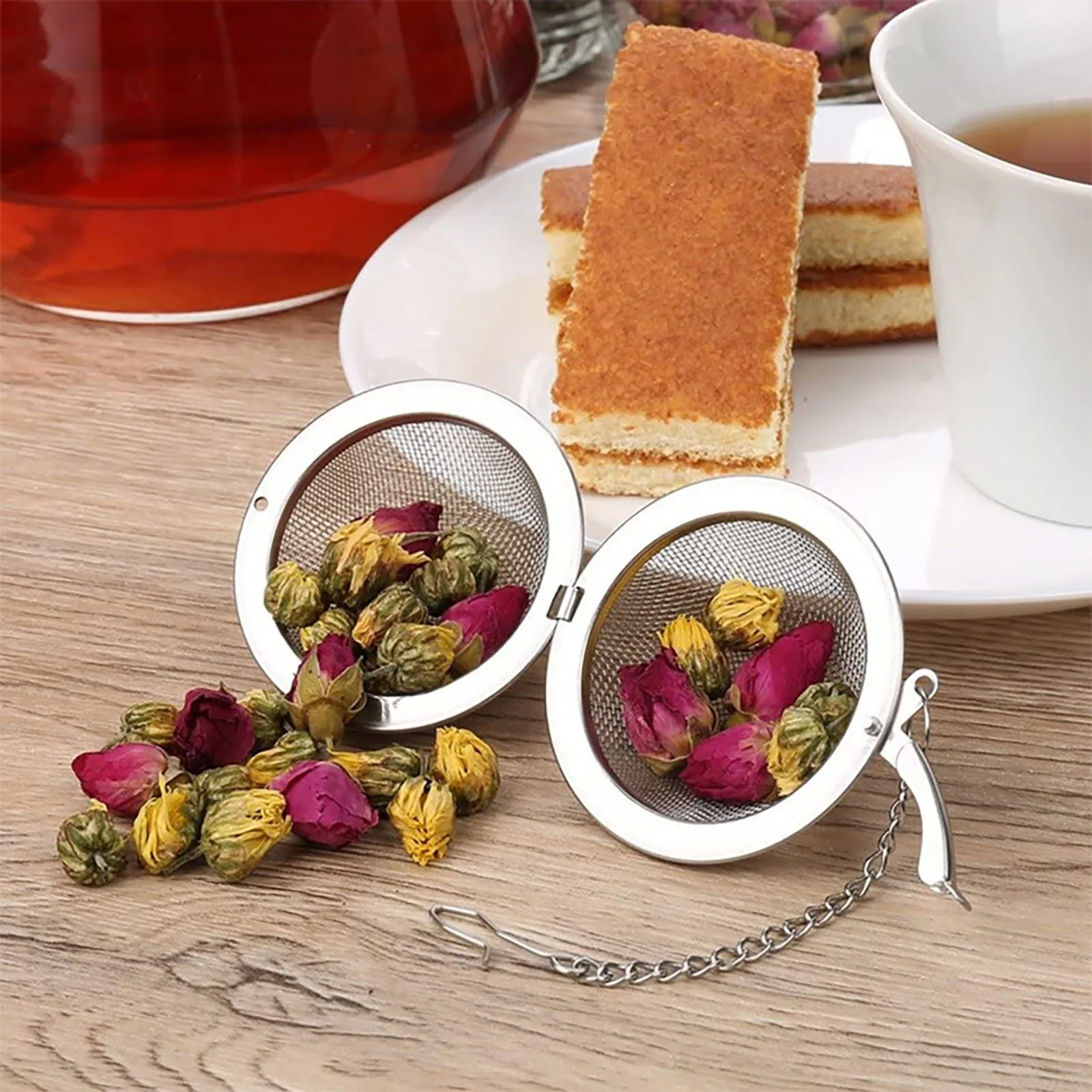 2-10pcs Stainless Steel Ball M - огляд і ціна Loose Leaf Tea Infuser
