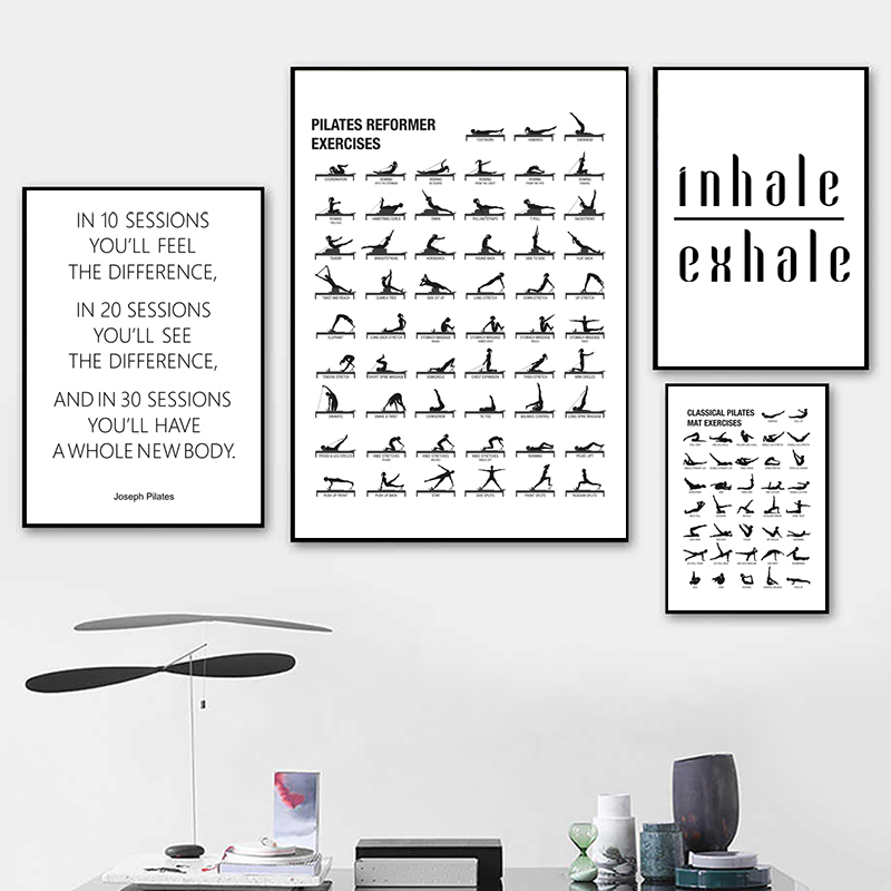 Pilates Workout Chart Poster C - огляд і ціна Sustainable Living Guide