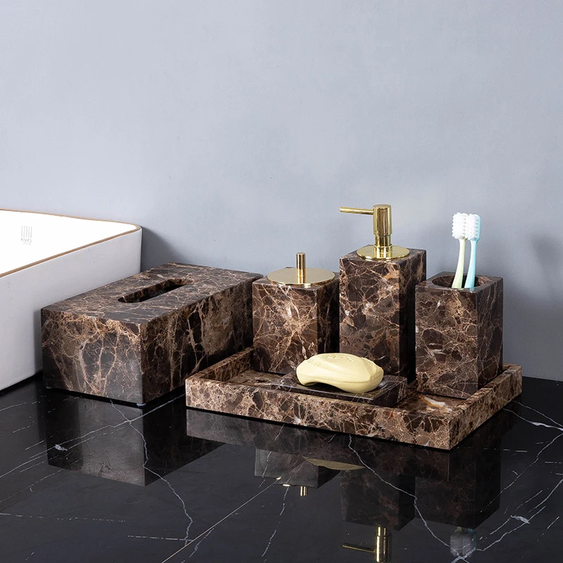 Emperador Dark Natural Marble  - огляд і ціна Bamboo Toothbrush Set