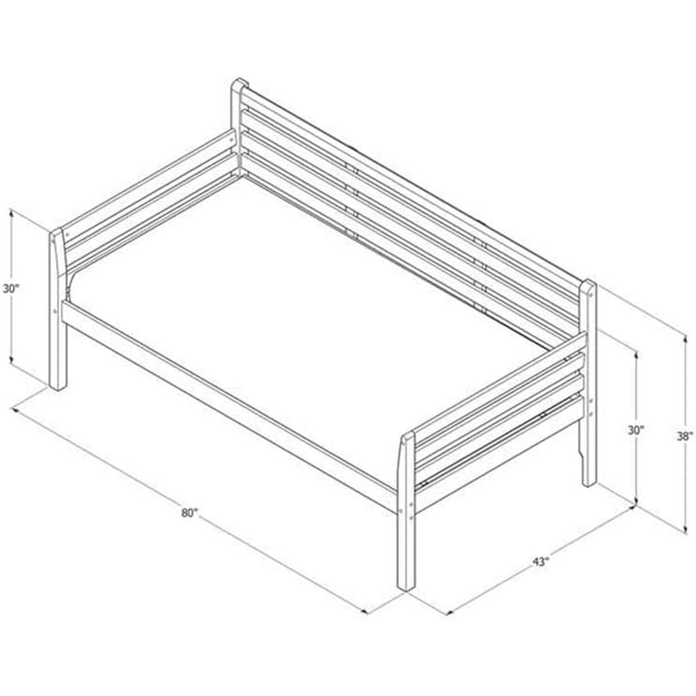 Twin Daybed in Medium Brown, S - огляд і ціна Sustainable Living Is