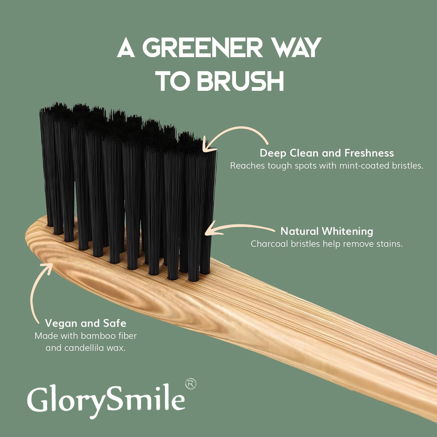 1/4 Pcs Bamboo Toothbrushes -  - огляд і ціна Bamboo Toothbrush Set