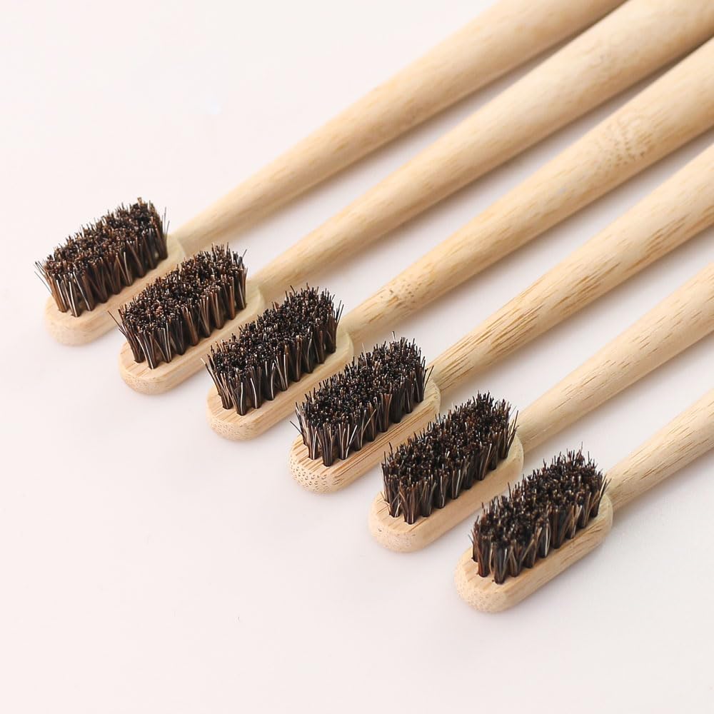 5Pcs Horsehair Bamboo Toothbru - огляд і ціна Bamboo Toothbrush Set