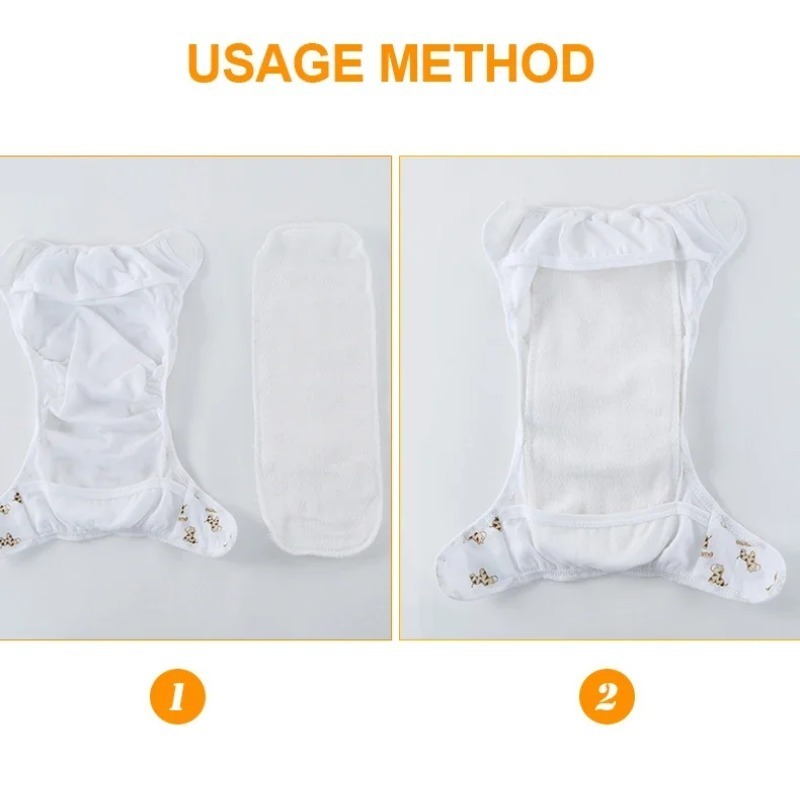 2/5pcs Baby Reusable Diapers W - огляд і ціна Cloth Diaper Insert