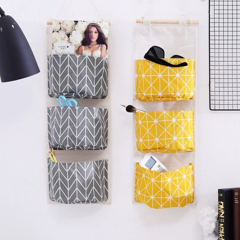 1PC Three Pockets Hanging Wall - огляд і ціна Linen Bag Bulk