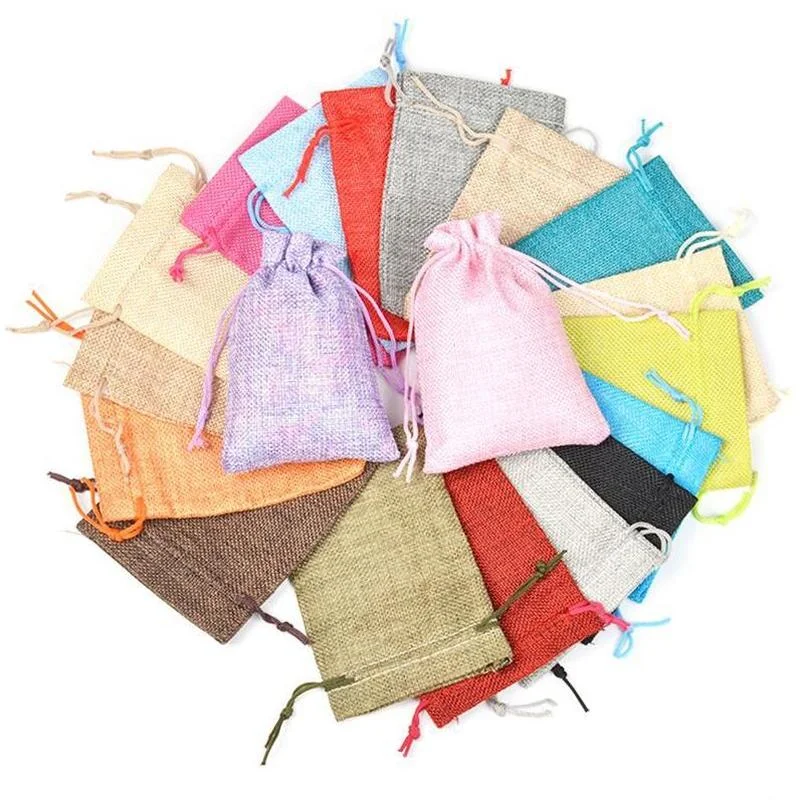 50pc/lot 7x9 9x12 10x14 13x18  - огляд і ціна Linen Bag Bulk
