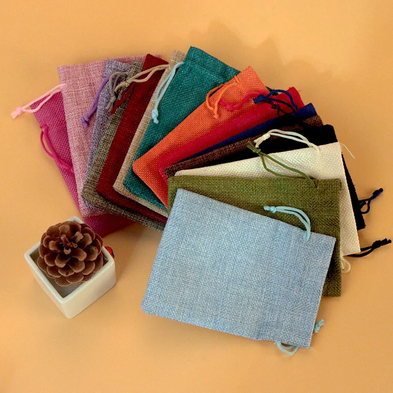 50pc/lot 7x9 9x12 10x14 13x18  - огляд і ціна Linen Bag Bulk