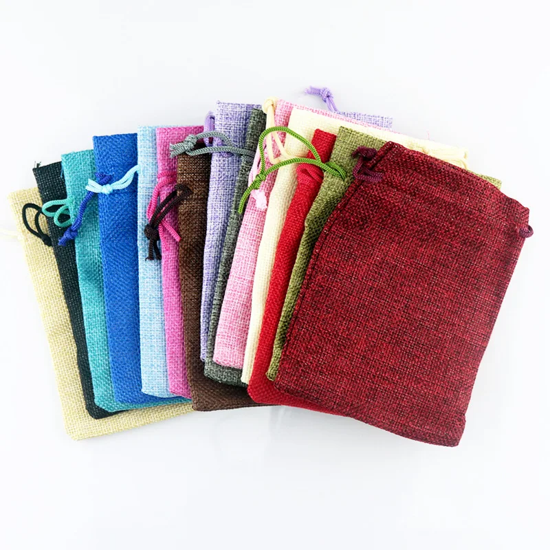 50pc/lot 7x9 9x12 10x14 13x18  - огляд і ціна Linen Bag Bulk