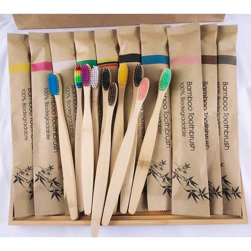 5-30pcs Bamboo Toothbrushes So - огляд і ціна Bamboo Toothbrush Set