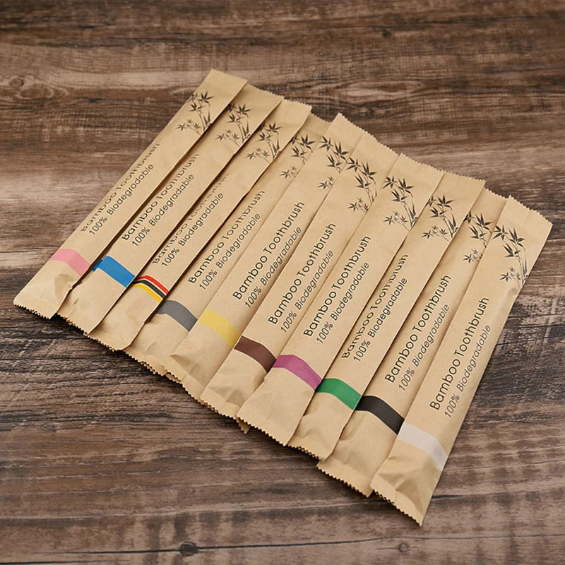 5-30pcs Bamboo Toothbrushes So - огляд і ціна Bamboo Toothbrush Set