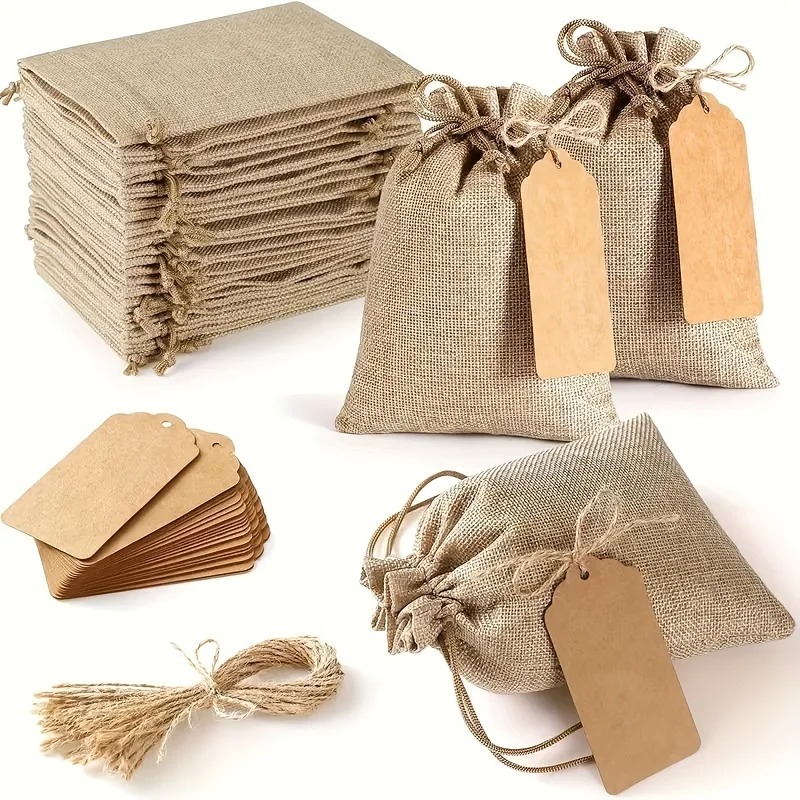 21/51pcs Linen Bundle Pocket,R - огляд і ціна Linen Bag Bulk