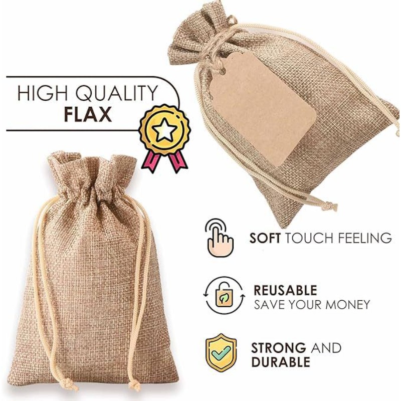21/51pcs Linen Bundle Pocket,R - огляд і ціна Linen Bag Bulk