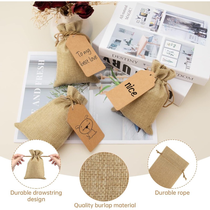 21/51pcs Linen Bundle Pocket,R - огляд і ціна Linen Bag Bulk