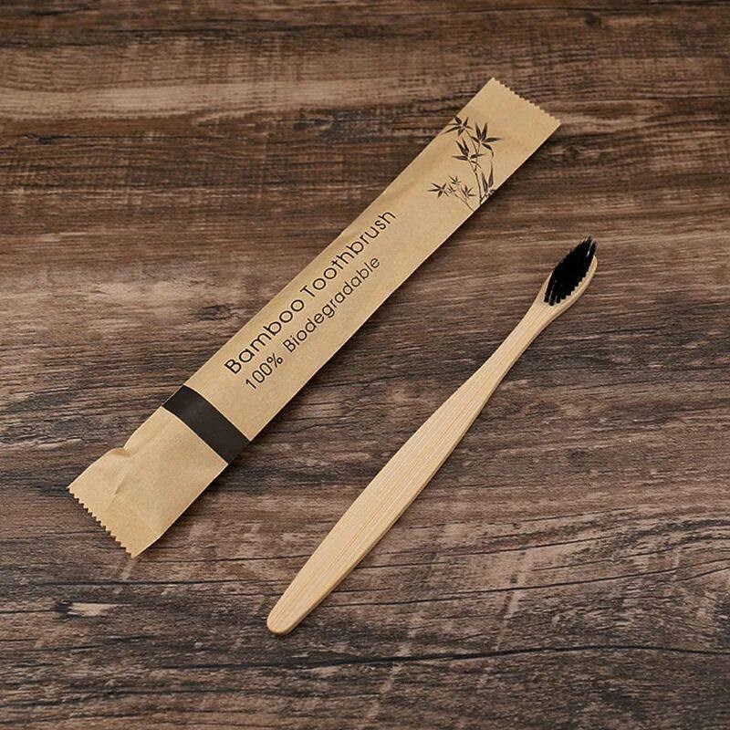 Random Color 5/10pcs Bamboo To - огляд і ціна Bamboo Toothbrush Set