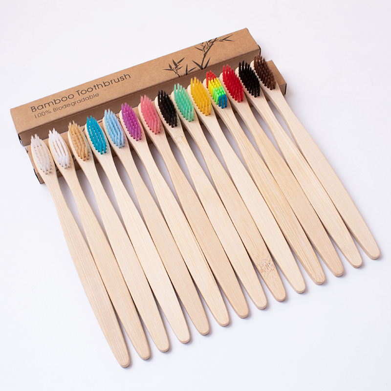 Adult Pointed Tail Flat Bamboo - огляд і ціна Bamboo Toothbrush Set
