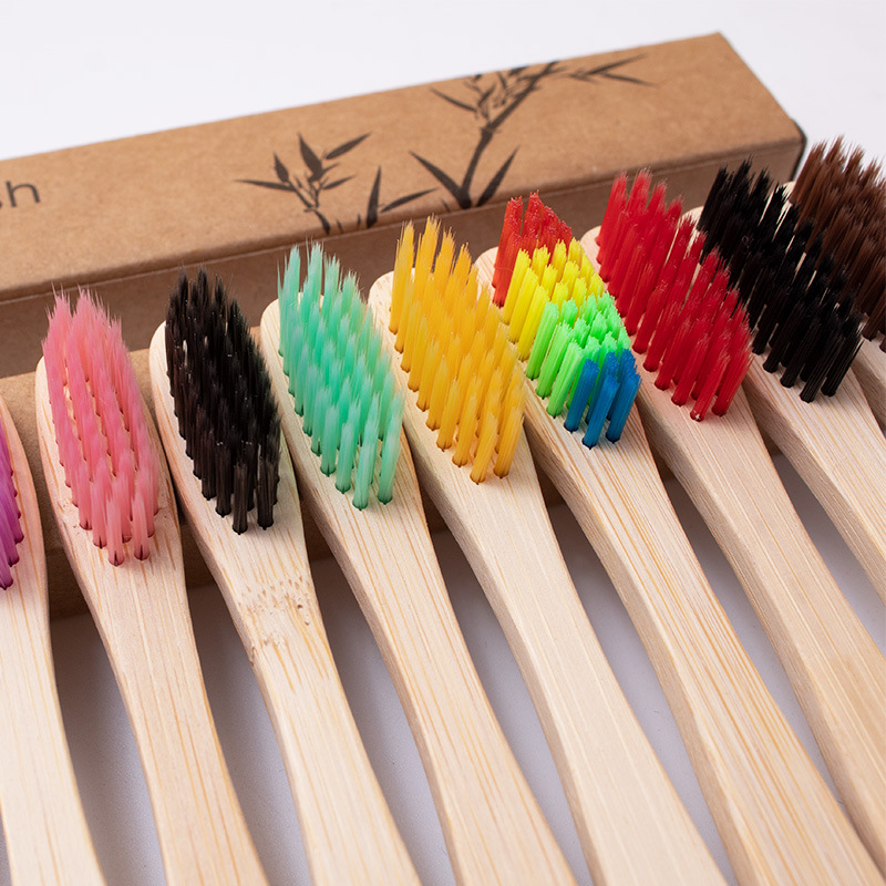 Adult Pointed Tail Flat Bamboo - огляд і ціна Bamboo Toothbrush Set