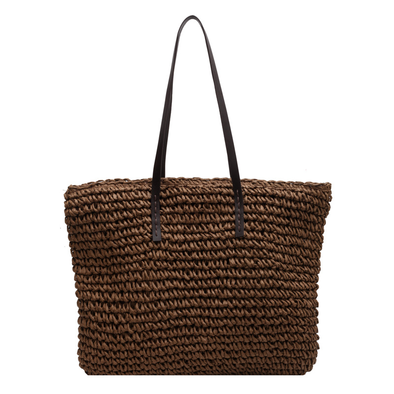Straw Woven Tote Bags Casual L - огляд і ціна Linen Bag Bulk