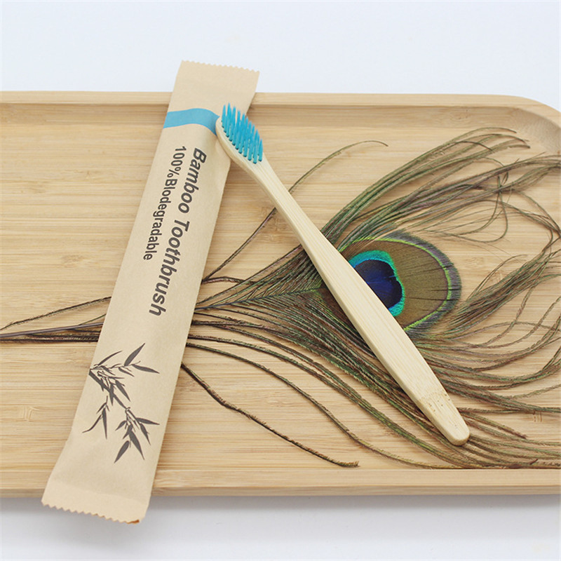 50/100Pcs Customisable Logo So - огляд і ціна Bamboo Toothbrush Set