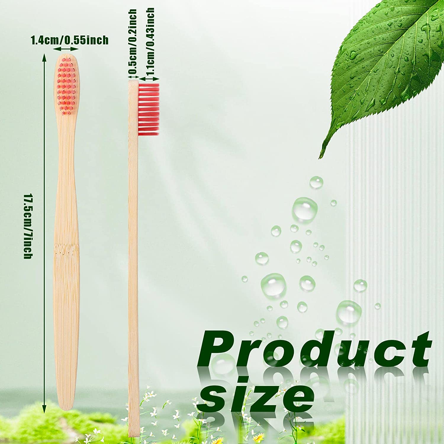100pcs Customized Logo Kids Ba - огляд і ціна Bamboo Toothbrush Set