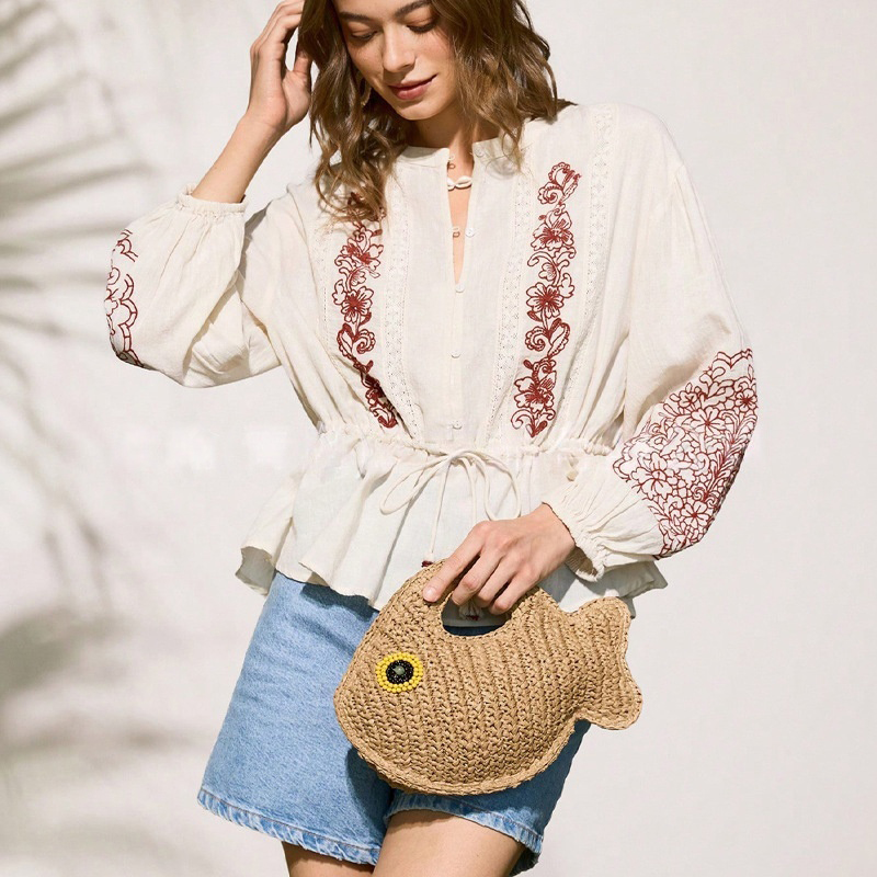 Cute Creative Fish Shaped Prin - огляд і ціна Linen Bag Bulk