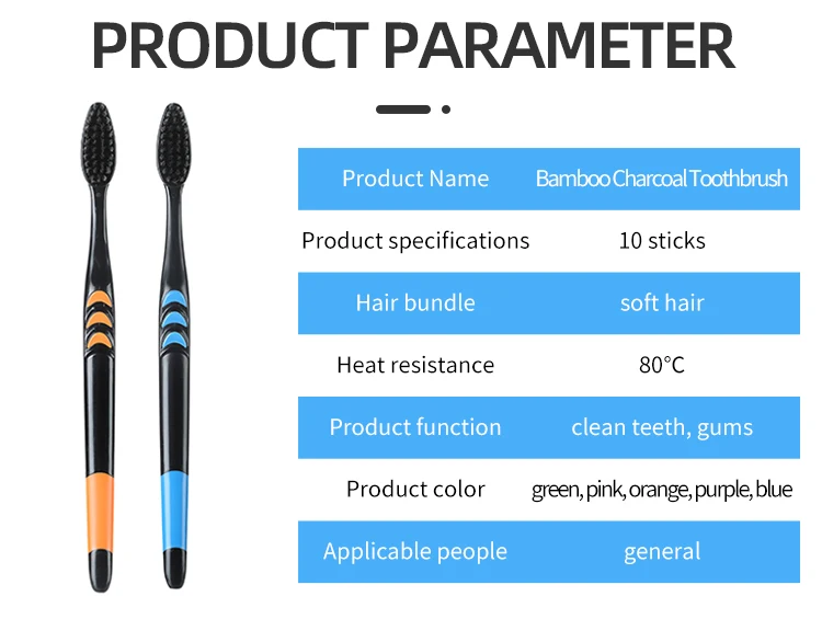 Bamboo Charcoal Soft Bristles  - огляд і ціна Bamboo Toothbrush Set