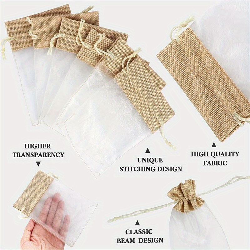 Organza Linen Pocket Bag Holid - огляд і ціна Linen Bag Bulk