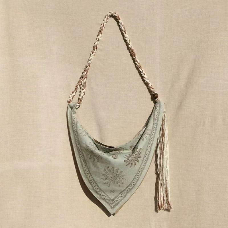 Bohemian Triangle Crossbody Ba - огляд і ціна Linen Bag Bulk