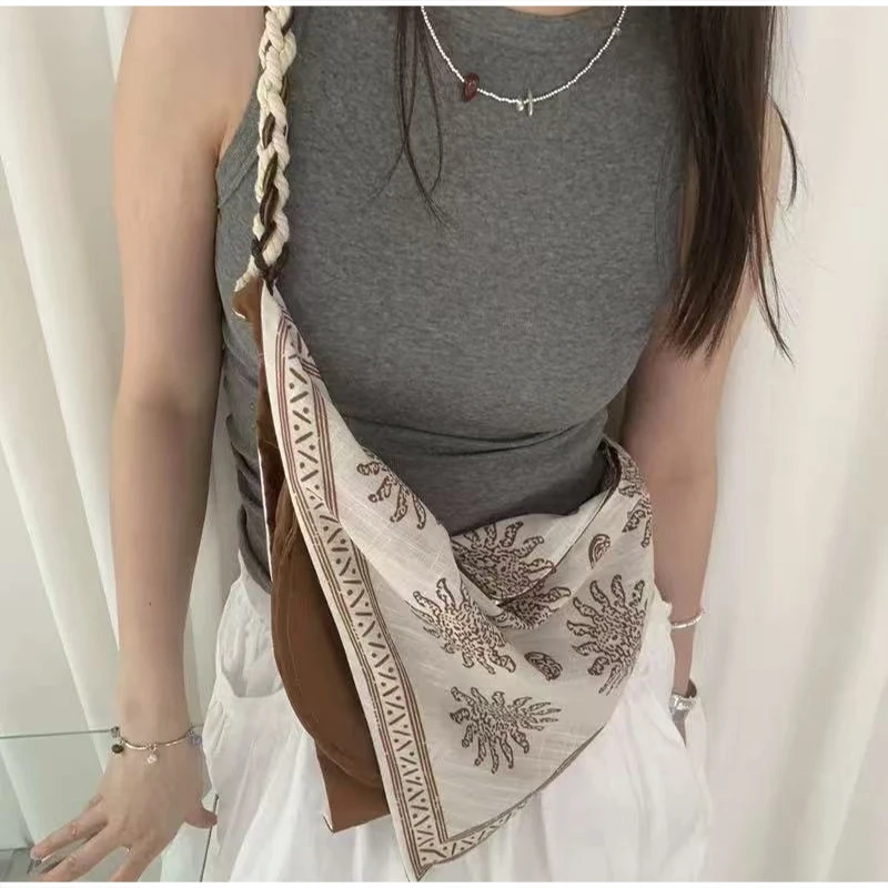 Bohemian Triangle Crossbody Ba - огляд і ціна Linen Bag Bulk