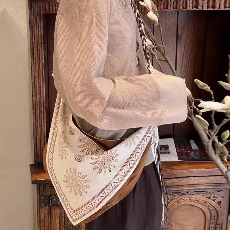 Bohemian Triangle Crossbody Ba - огляд і ціна Linen Bag Bulk
