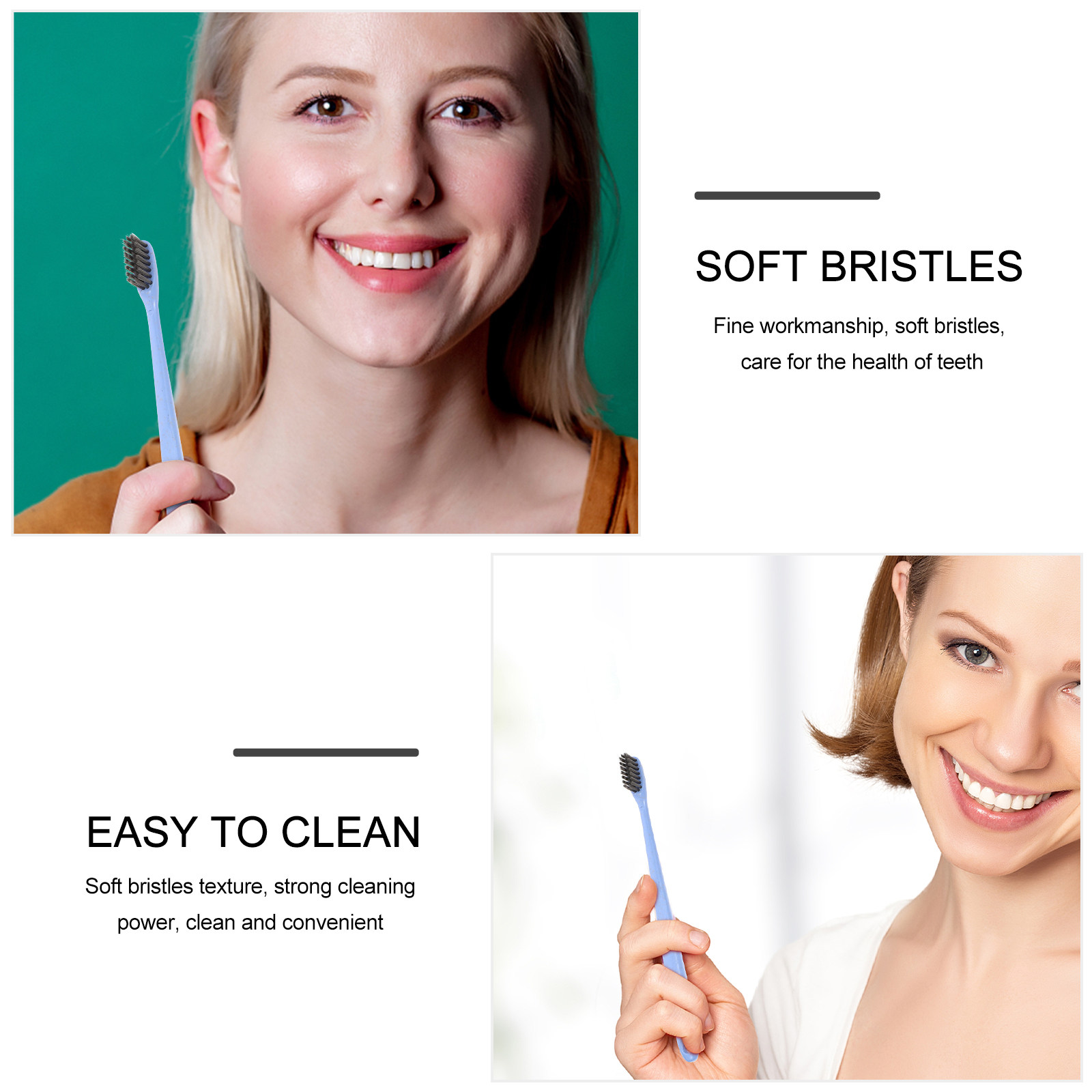 10Pcs Oral Care Toothbrush Bam - огляд і ціна Bamboo Toothbrush Set
