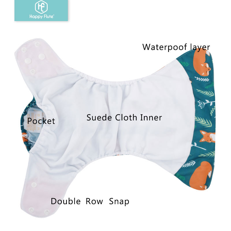 HappyFlute 8 diapers+8 Inserts - огляд і ціна Cloth Diaper Insert