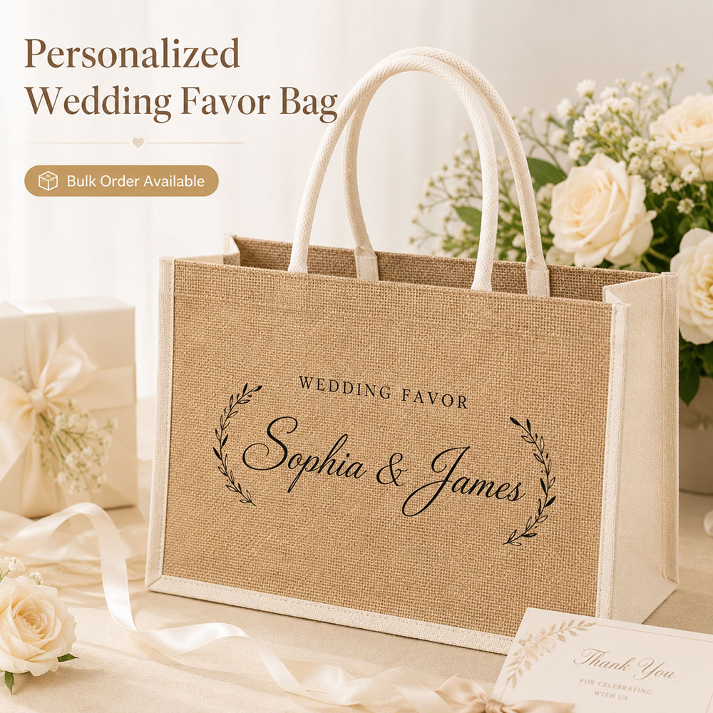 Custom Wedding Gift Bag Person - огляд і ціна Linen Bag Bulk