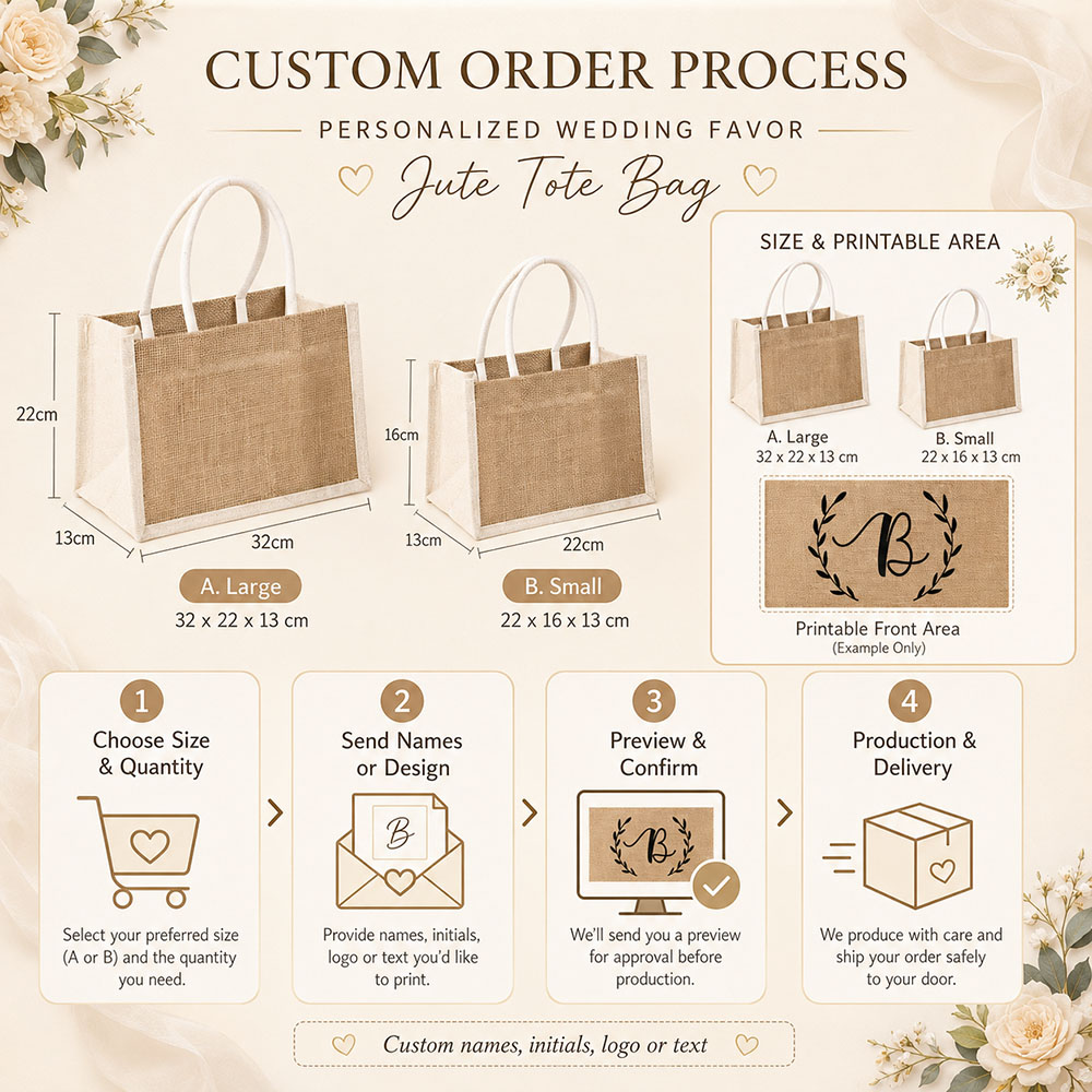 Custom Wedding Gift Bag Person - огляд і ціна Linen Bag Bulk