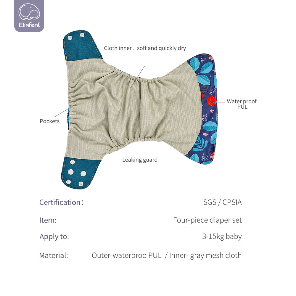 HappyFlute New 4PCS Design Hot - огляд і ціна Cloth Diaper Insert